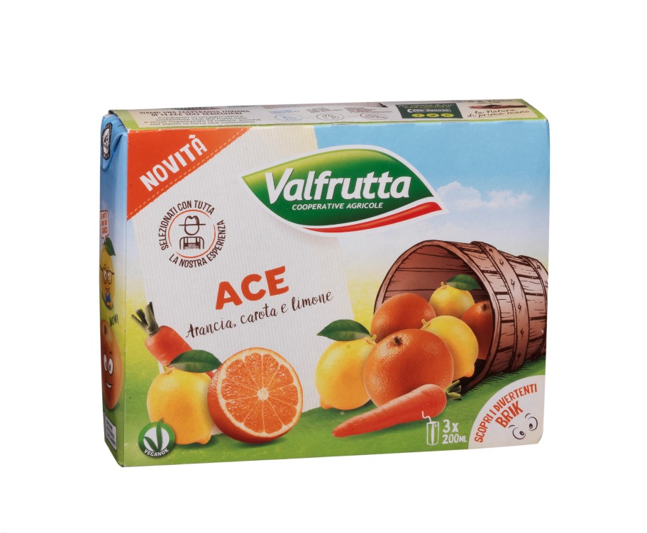 Valfrutta, nuova linea per i succhi in brik 200 ml